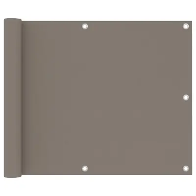 vidaXL Balkonsko platno taupe 75x400 cm oksford blago