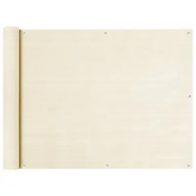 vidaXL Balkonsko platno krem 90x300 cm HDPE