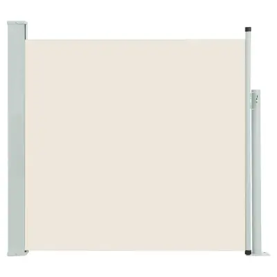 vidaXL Zložljiva stranska tenda za teraso 140x500 cm krem