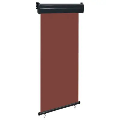 vidaXL Balkonska stranska tenda 80x250 cm rjava