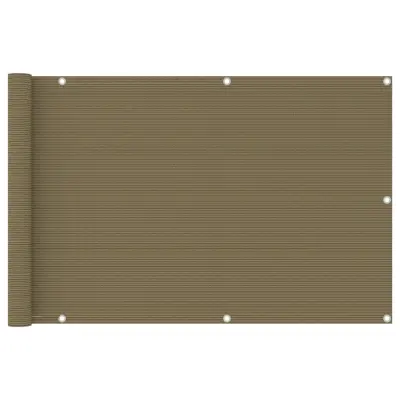 vidaXL Balkonsko platno taupe 90x500 cm HDPE
