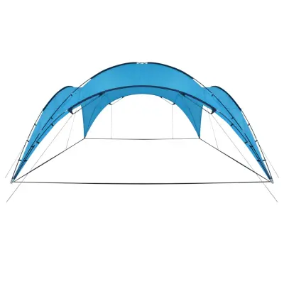 vidaXL Vrtni šotor obok 450x450x265 cm svetlo moder
