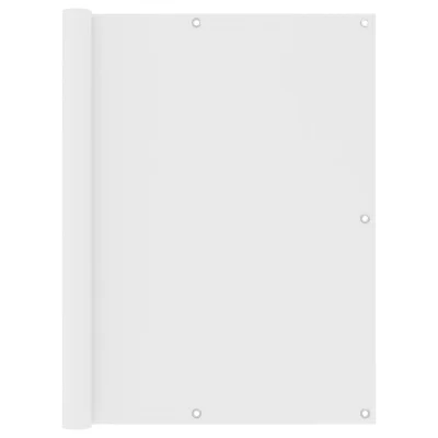 vidaXL Balkonsko platno belo 120x600 cm oksford blago