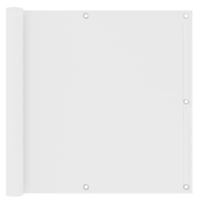 vidaXL Balkonsko platno belo 90x500 cm oksford blago