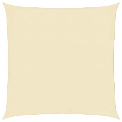 vidaXL Senčno jadro 160 g/m² krem 2,5x2,5 m HDPE