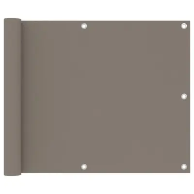 vidaXL Balkonsko platno taupe 75x600 cm oksford blago