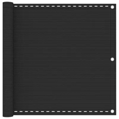 vidaXL Balkonsko platno antracitno 90x300 cm HDPE