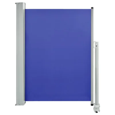 vidaXL Zložljiva stranska tenda za teraso 100x300 cm modra