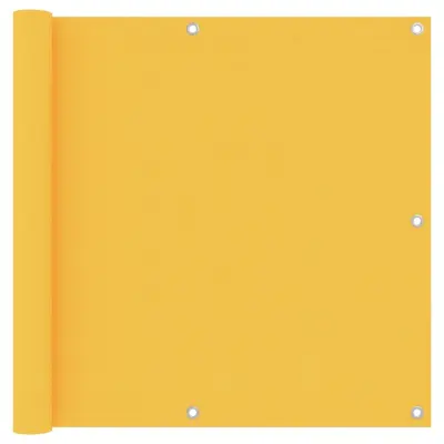 vidaXL Balkonsko platno rumeno 90x600 cm oksford blago