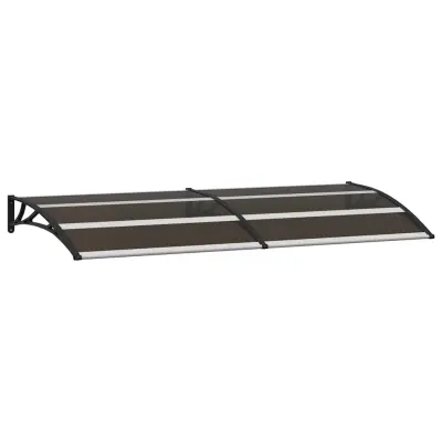 vidaXL Nadstrešek za vrata črn 200x75 cm PC