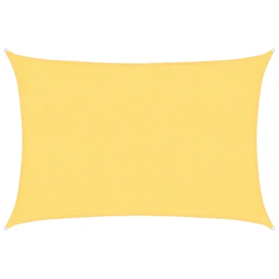 vidaXL Senčno jadro 160 g/m² bež 2x2,5 m HDPE