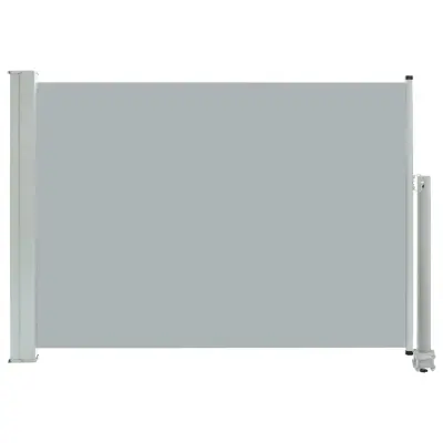 vidaXL Zložljiva stranska tenda za teraso 80x300 cm siva