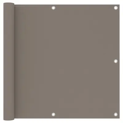 vidaXL Balkonsko platno taupe 90x500 cm oksford blago
