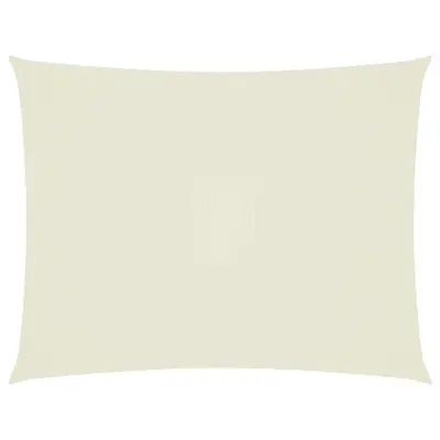 vidaXL Senčno jadro oksford blago pravokotno 4x5 m krem