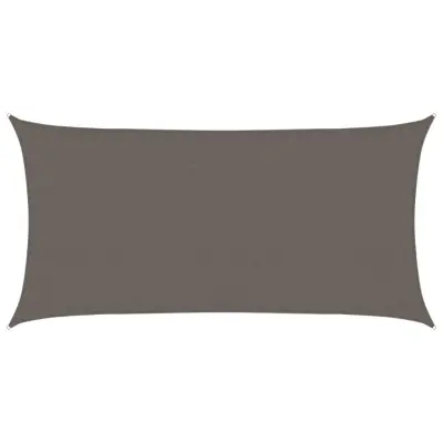 vidaXL Senčno jadro 160 g/m² antracitno 3x6 m HDPE