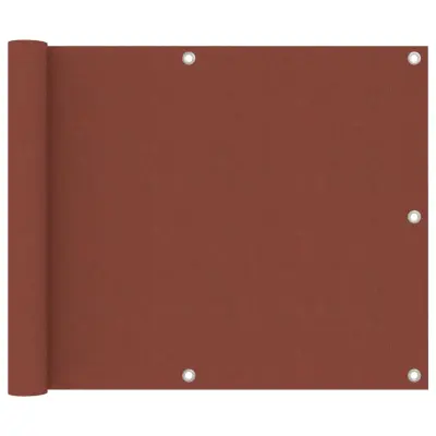 vidaXL Balkonsko platno terakota 75x300 cm oksford blago