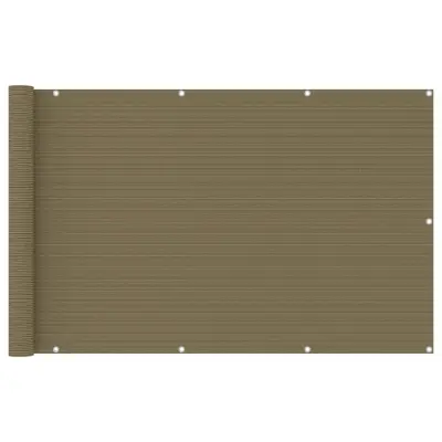 vidaXL Balkonsko platno taupe 120x400 cm HDPE