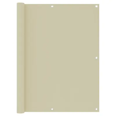 vidaXL Balkonsko platno krem 120x500 cm oksford blago