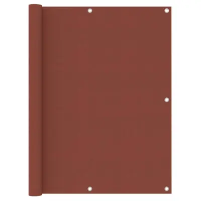 vidaXL Balkonsko platno terakota 120x400 cm oksford blago