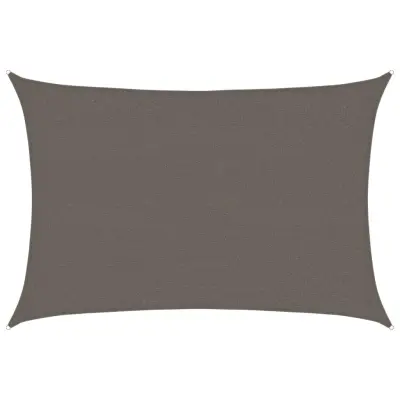 vidaXL Senčno jadro 160 g/m² antracitno 2,5x4 m HDPE