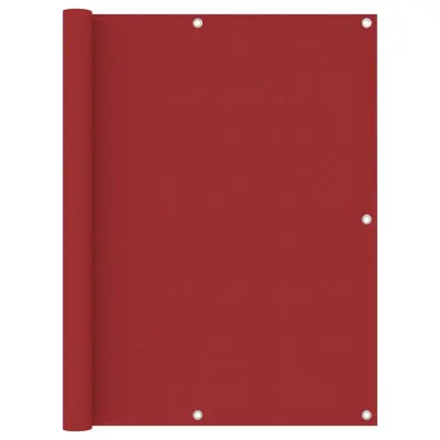 vidaXL Balkonsko platno rdeče 120x400 cm oksford blago