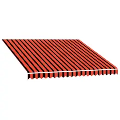 vidaXL Tenda iz platna oranžna in rjava 300x250 cm