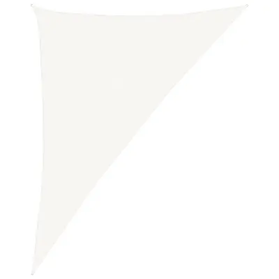 vidaXL Senčno jadro 160 g/m² belo 4x5x6,8 m HDPE