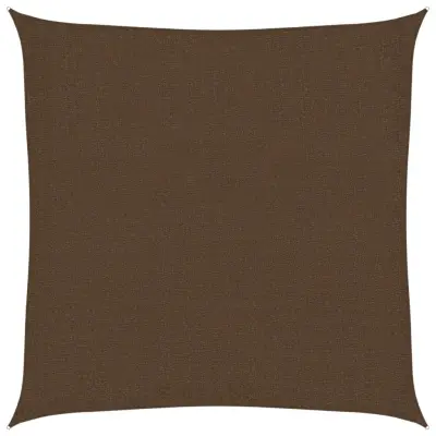 vidaXL Senčno jadro 160 g/m² rjavo 2x2 m HDPE