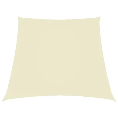 vidaXL Senčno jadro oksford blago trapez 2/4x3 m krem