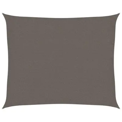 vidaXL Senčno jadro 160 g/m² antracitno 2,5x3 m HDPE