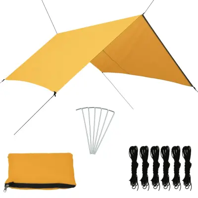 vidaXL Zunanja ponjava 3x2,85 m rumena