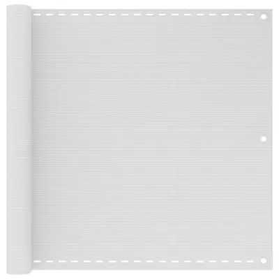 vidaXL Balkonsko Platno HDPE 90x400 cm Bele Barve