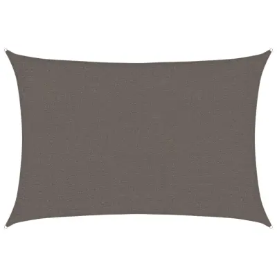 vidaXL Senčno jadro 160 g/m² antracitno 2x2,5 m HDPE