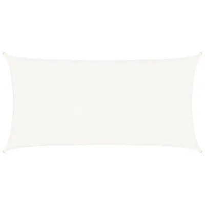 vidaXL Senčno jadro 160 g/m² belo 2,5x5 m HDPE