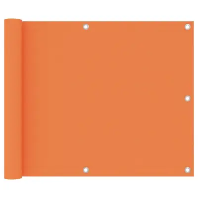 vidaXL Balkonsko platno oranžno 75x600 cm oksford blago