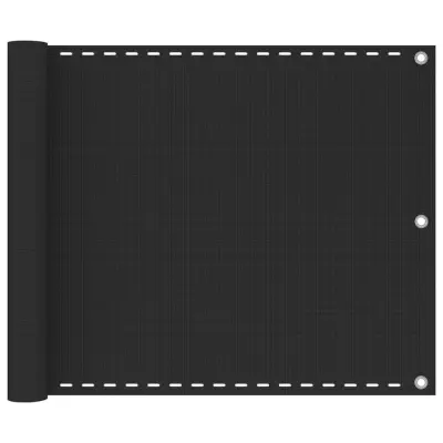 vidaXL Balkonsko Platno HDPE 75x600 cm Antracitne Barve