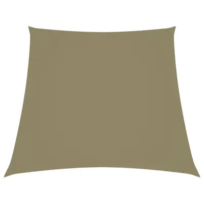 vidaXL Senčno jadro oksford blago trapez 2/4x3 m bež