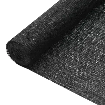 vidaXL Zaščitna mreža črna 1,2x10 m HDPE 75 g/m²
