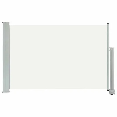 vidaXL Zložljiva stranska tenda za teraso 60x300 cm krem