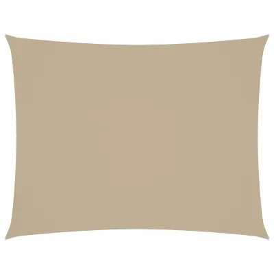 vidaXL Senčno jadro oksford blago pravokotno 5x7 m bež