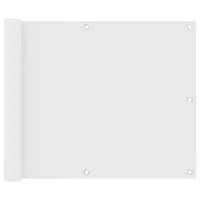 vidaXL Balkonsko platno belo 75x400 cm oksford blago