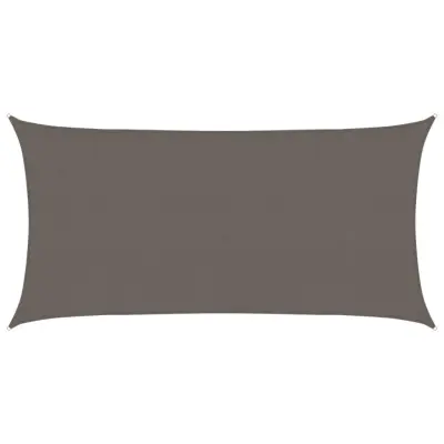 vidaXL Senčno Jadro HDPE Pravokotno 2x4 m Antracitno