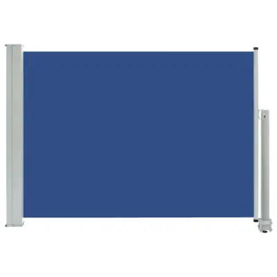 vidaXL Zložljiva stranska tenda za teraso 80x300 cm modra