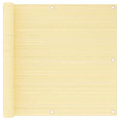 vidaXL Balkonsko platno bež 90x600 cm HDPE