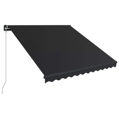 vidaXL Ročno zložljiva tenda 300x250 cm antracitna