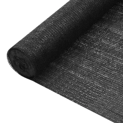 vidaXL Zaščitna mreža črna 1x25 m HDPE 75 g/m²