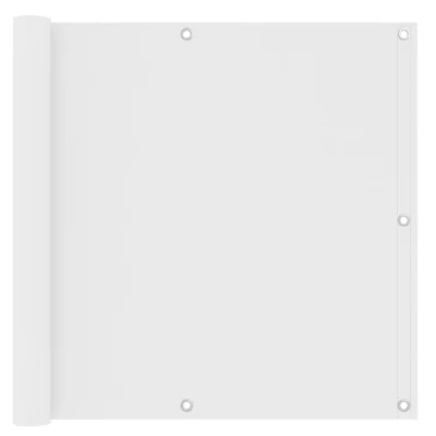vidaXL Balkonsko platno belo 90x400 cm oksford blago