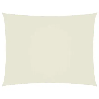 vidaXL Senčno jadro oksford blago pravokotno 5x6 m krem