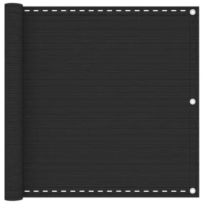 vidaXL Balkonsko platno antracitno 90x500 cm HDPE
