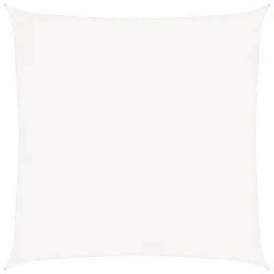 vidaXL Senčno jadro HDPE kvadratne oblike 2x2 m bele barve